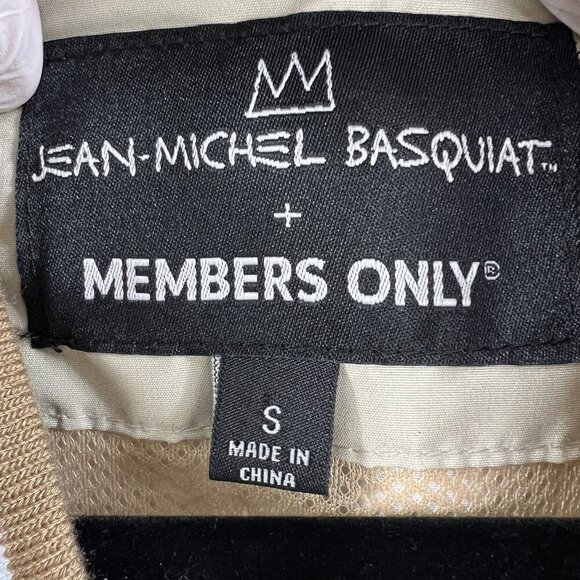 Members Only X Jean Michel Basquiat NWT Mens S Mona Lisa Varsity Bomber Jacket - Picture 15 of 16
